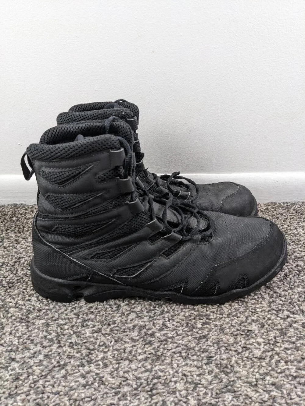 New Balance OTB Abyss II Mens Shoes Black 12M Tactical Waterproof Boots 221MBK